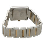 18 carat gold and stainless steel Cartier Tank Francasie watch