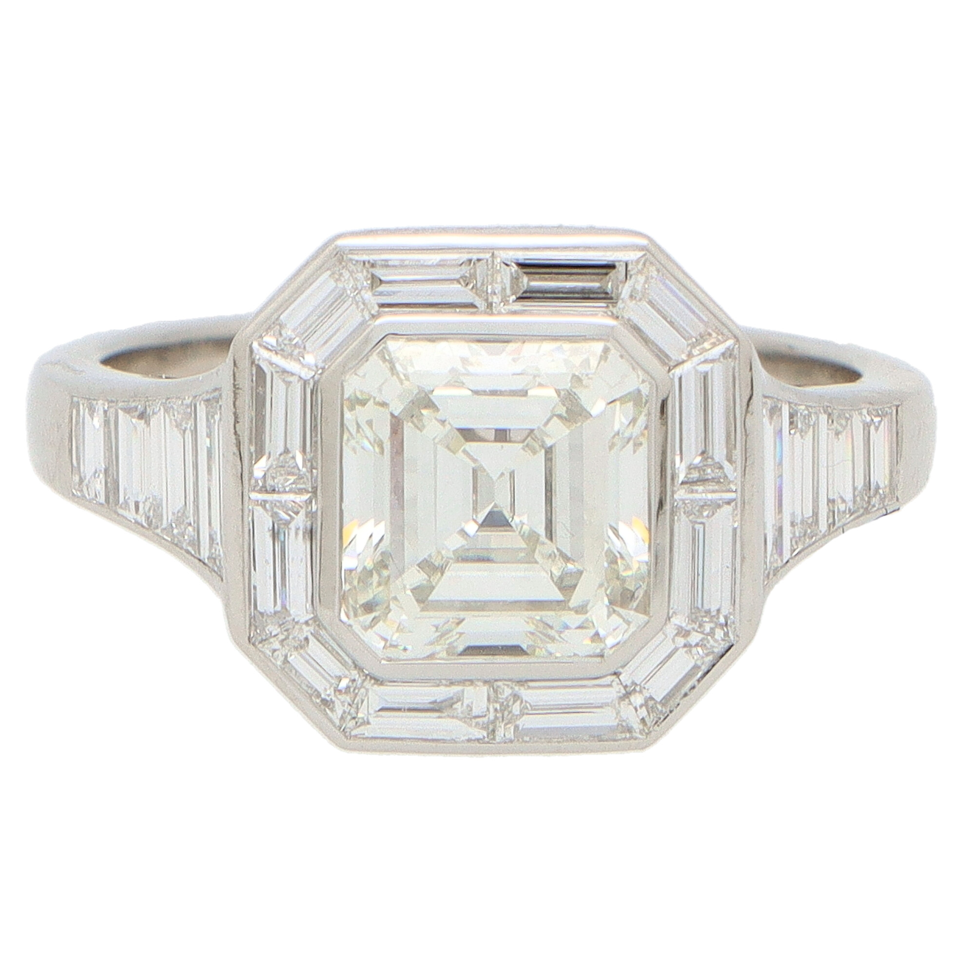 5.5 carat Asscher Cut Ring | bespoke fine jewelry | Alexandra Jules