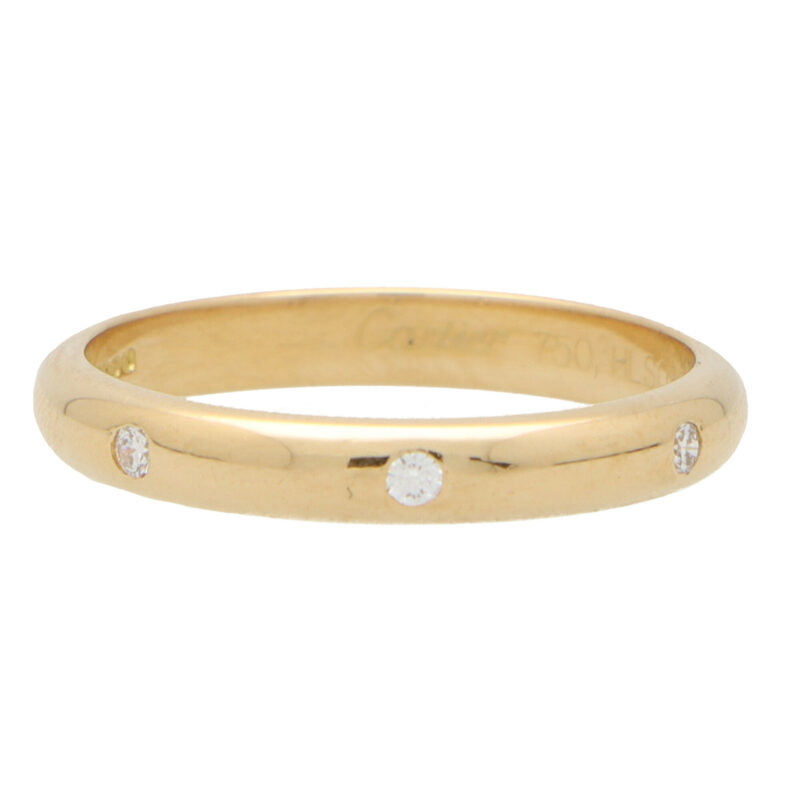 Vintage Cartier '1895 Dots' Diamond Half Eternity