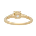 Certified Vintage Cartier Asscher Cut Diamond Ring