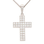 Vintage Cartier ‘Cross Décor’ Large Diamond Cross and Chain