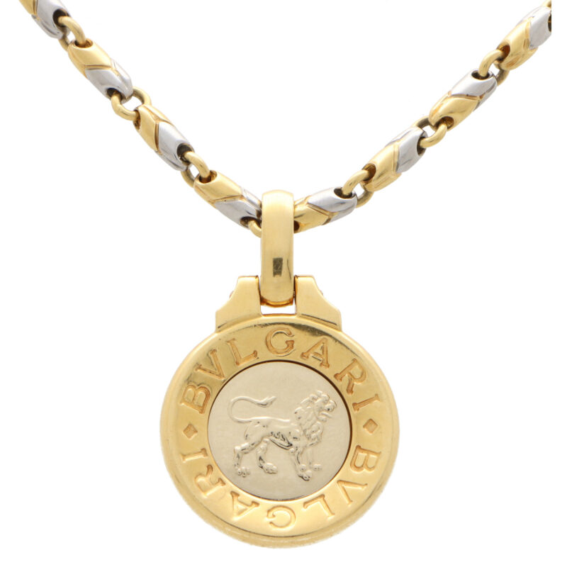 Vintage Bvlgari Leo Zodiac Pendant and Chain