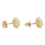 Vintage Van Cleef & Arpels Fleurette Diamond Cluster Earrings
