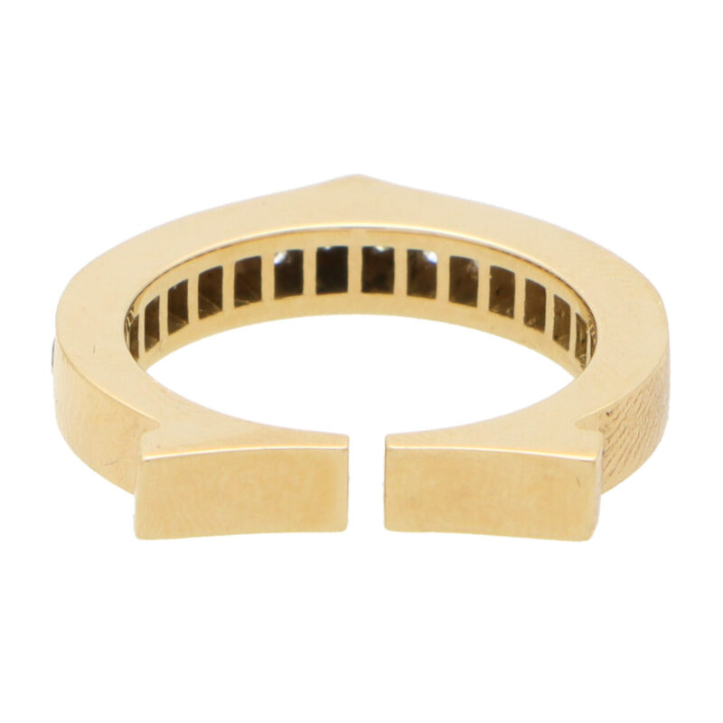 Vintage Cartier 'Flat C' Diamond Ring