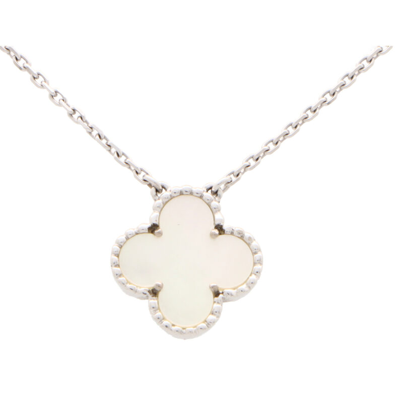 Vintage Van Cleef & Arpels Mother of Pearl Alhambra Pendant