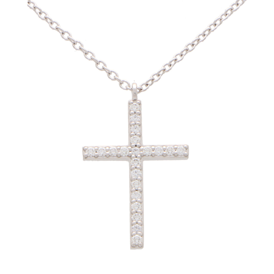 Vintage Tiffany & Co. Reversible Medium Diamond Cross