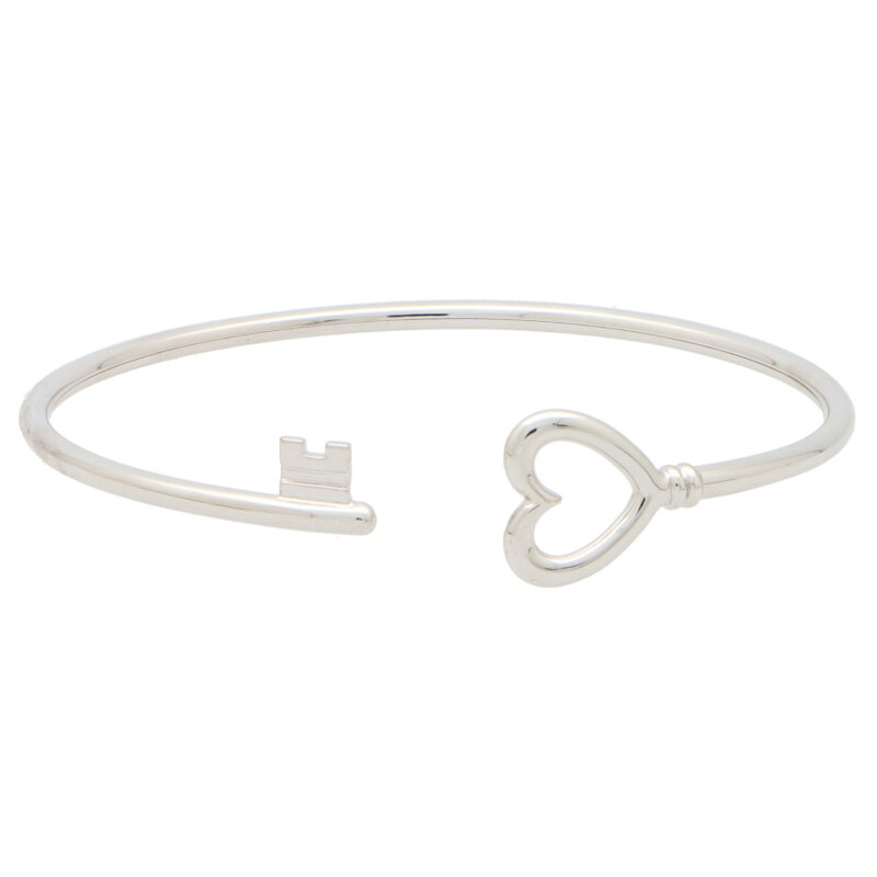Vintage Tiffany & Co. ‘Tiffany Keys’ Wire Heart Bangle