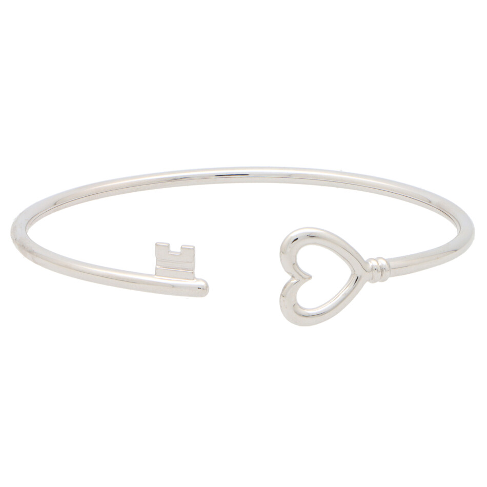 Vintage Tiffany & Co. ‘Tiffany Keys’ Wire Heart Bangle
