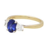 Sapphire and Diamond Trilogy Ring