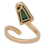 Vintage Bvlgari Malachite and Diamond Gelati Ring