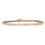 Contemporary 5.82ct Diamond Line Bracelet