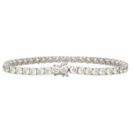 Contemporary 10.69ct Diamond Line Bracelet