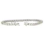 Contemporary 10.69ct Diamond Line Bracelet