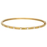 Contemporary Diamond Set Bangle