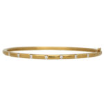 Contemporary Diamond Set Bangle