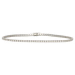 Contemporary 0.99ct Diamond Line Bracelet