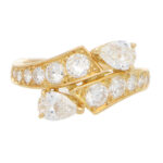 Vintage Piaget Toi-et-moi Diamond Crossover Ring