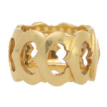 Vintage Cartier C Diamond Band Ring