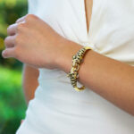 Diamond, Ruby and Enamel Double Headed Tiger Bangle