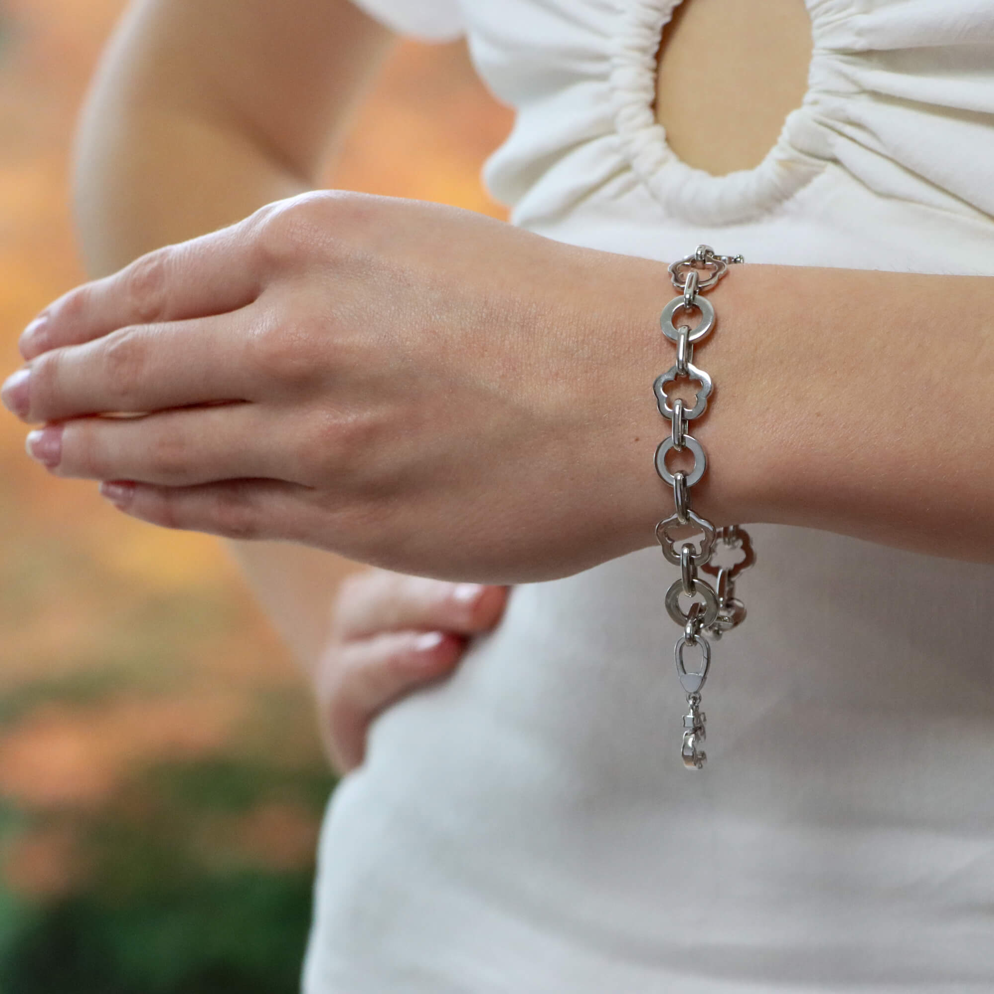 Vintage Chanel Camélia Link Bracelet at Susannah Lovis Jewellers