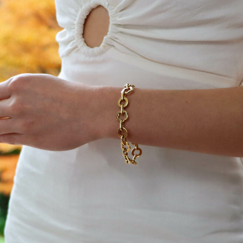 Vintage Chanel Camélia Link Bracelet