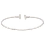 Vintage Tiffany & Co. 'Tiffany T' Bangle Set in 18k White Gold