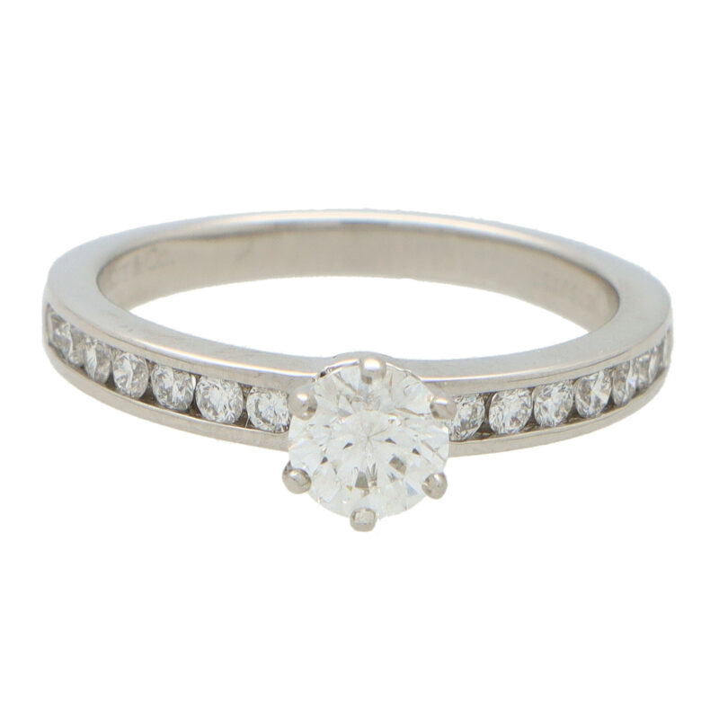 Vintage Tiffany & Co. Round Brilliant Cut Diamond Ring