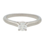 Vintage Cartier 0.25ct Diamond Single Solitaire Ring