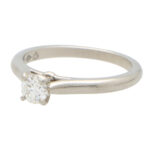 Vintage Cartier 0.25ct Diamond Single Solitaire Ring