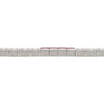 Contemporary Ruby and Diamond Line Tennis Bracelet