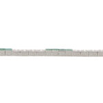 Contemporary Emerald and Diamond Line Bracelet in Yellow Gold