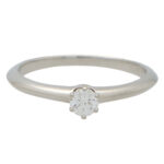 Vintage Tiffany & Co. Round Brilliant Cut Diamond Ring