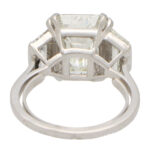 GIA Certified Emerald Cut Diamond Ring