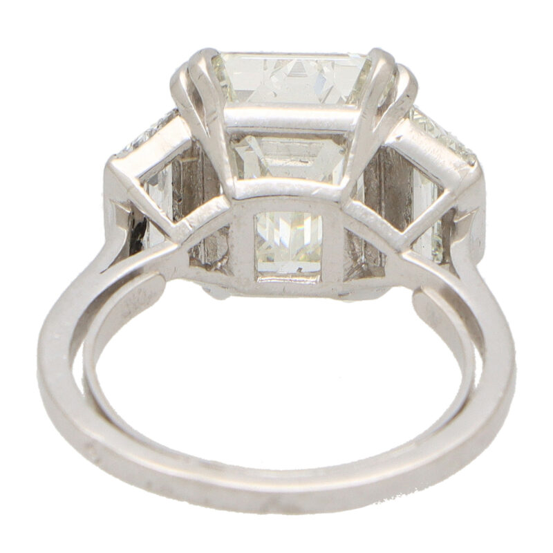 GIA Certified Emerald Cut Diamond Ring