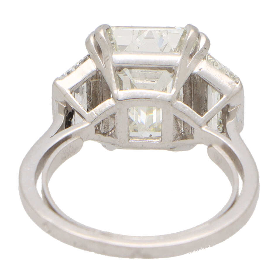 GIA Certified Emerald Cut Diamond Ring