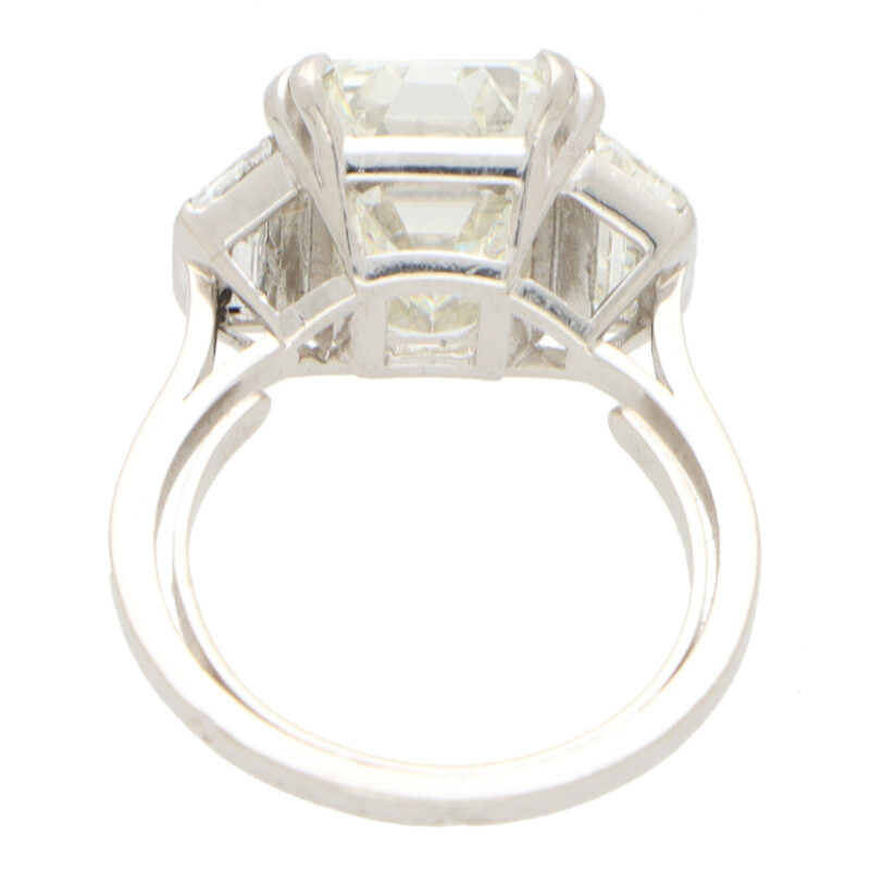 GIA Certified Emerald Cut Diamond Ring