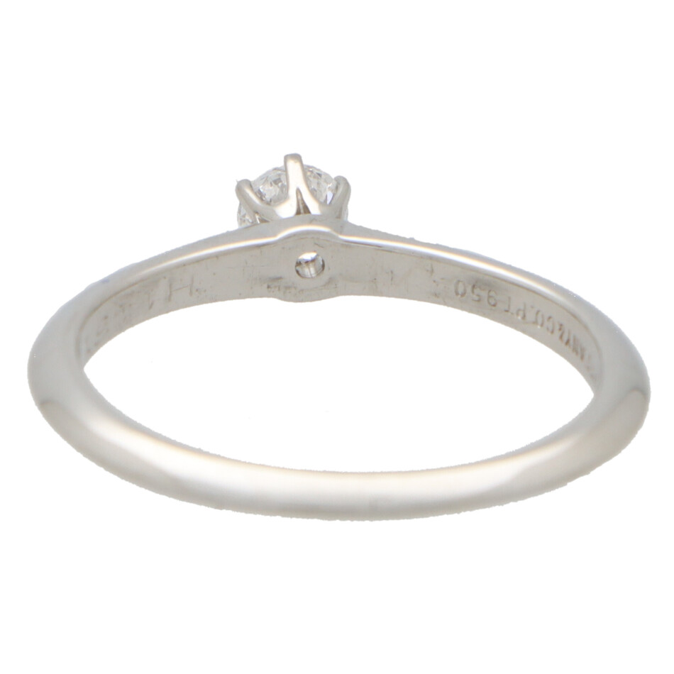 Vintage Tiffany & Co. Round Brilliant Cut Diamond Ring
