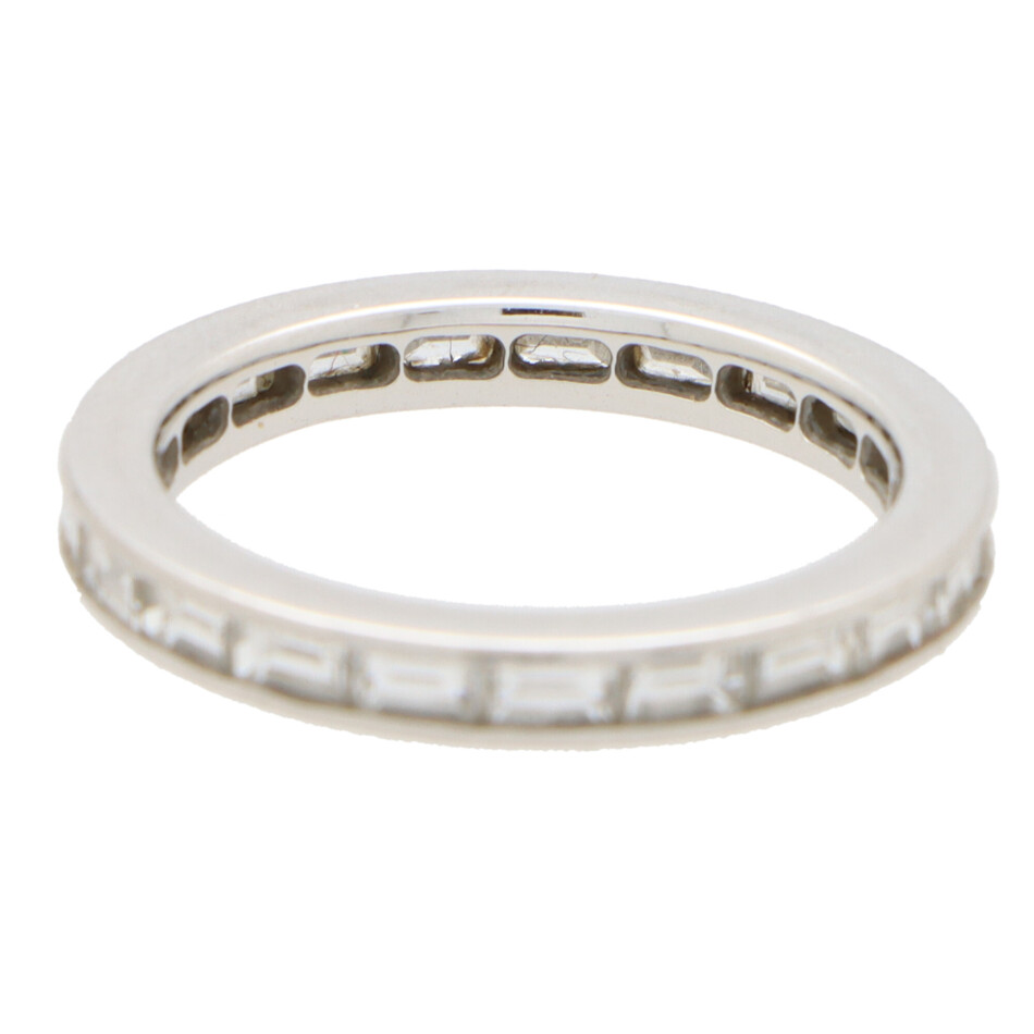 Vintage Fred Paris Baguette Cut Diamond Full Eternity