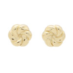 Gold Knot Stud Earrings