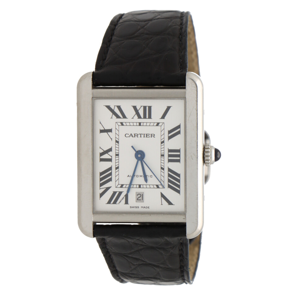 Stainless steel Cartier Tank Solo