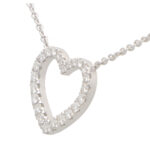 Openwork Diamond Heart Pendant