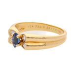 Vintage Van Cleef & Arpels Sapphire and Diamond Papillon ring