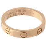 Vintage Cartier Mini Love Ring in 18K Rose Gold