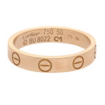 Vintage Cartier Mini Love Ring in 18K Rose Gold