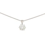 Certified 1.28 Carat Solitaire Pendant