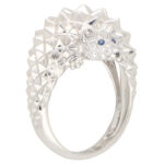 Vintage Boucheron 'Hans The Hedgehog' Diamond and Sapphire Ring