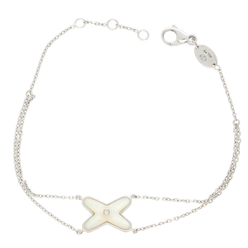 Vintage Chaumet 'Jeux de Liens' Mother of Pearl Bracelet