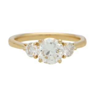 Certified Diamond Three Stone Ring