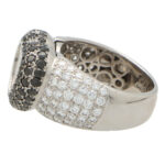 Vintage Chopard Black and White Diamond 'Happy Diamonds' Ring