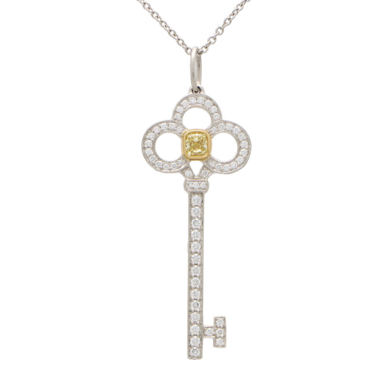 Vintage Tiffany & Co. Yellow Diamond Key Pendant